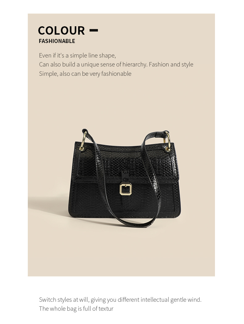 Petit sac de luxe léger à bandoulière simple pour femmes, mode française sous les bras, polyvalent, été 2024_voghion.com