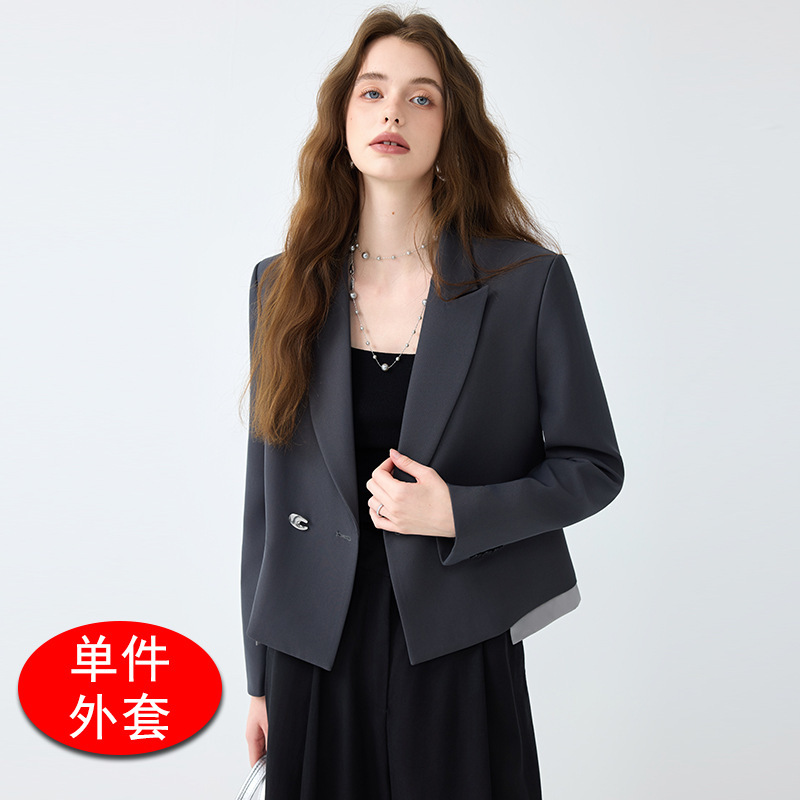 高级感新款今年流行2025春秋西装套裤小个子韩版宽松休闲西服1899|undefined
