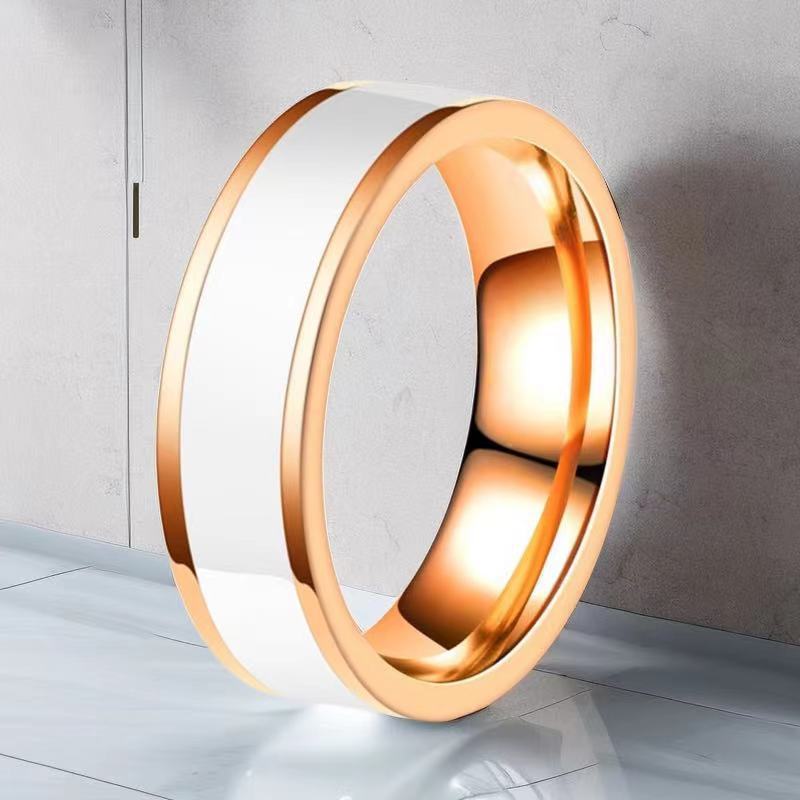 Edelstahlring Für Damen Minimalistischer 6mm Titanring Schlicht_voghion.com