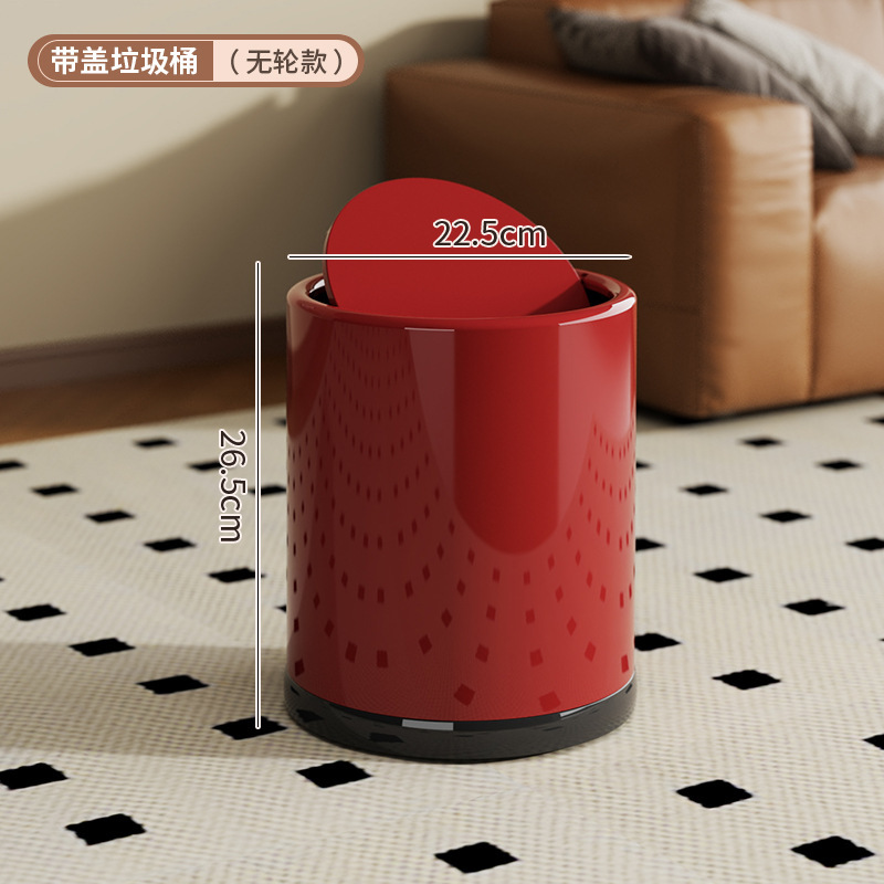 家庭用寝室やバスルーム用の車輪付きゴミ箱、軽くて豪華なリビングルーム用ゴミ箱、見栄えの良いお祝い用の大きな紙バスケット|undefined
