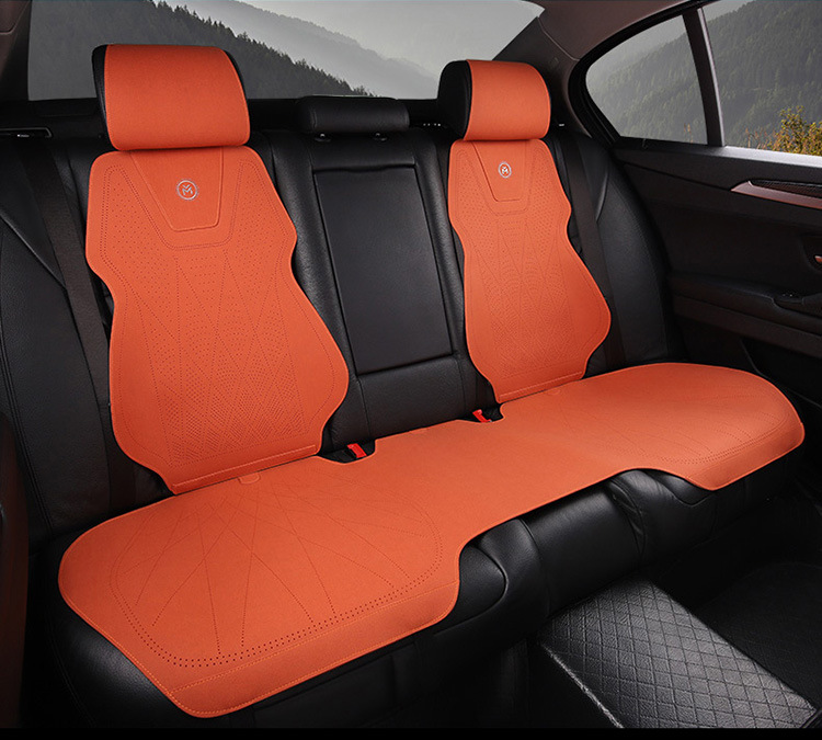 Car Seat Cover, All-Inclusive, Universal Anti-Dirty Cover for All Seasons, Front Seat Cushion, Backrest, Leather, Light Luxury and High-End Feel