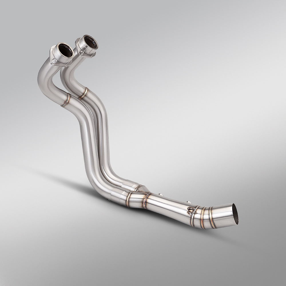 Mt07 Stainless Steel Dual Oxygen Port Front Exhaust Pipe Ar Scorpio Arrow Brand Rear Section Motorcycle Full Exhaust System
