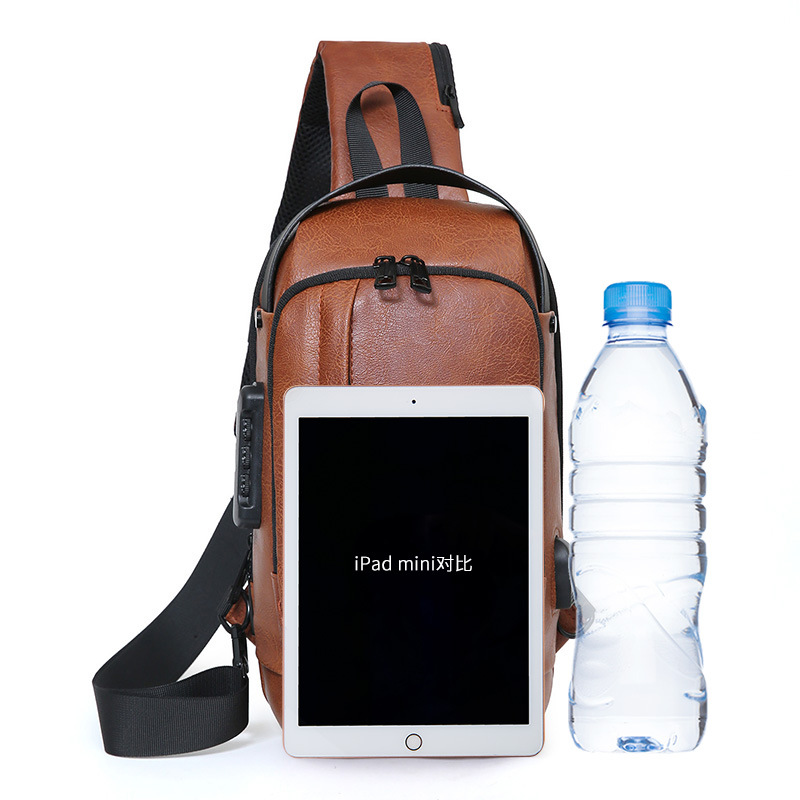 2024 nueva mochila de negocios bolsa de pecho casuales para hombres anti-droplets bolso de hombro ligero de tendencia reducida anti-robo mochila