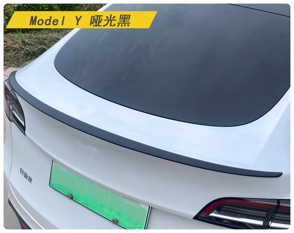 Suitable for Tesla Model 3/Y Original Style Rear Wing Modification Carbon Fiber Pattern High-Performance P-Version Rear Wing Auto Parts