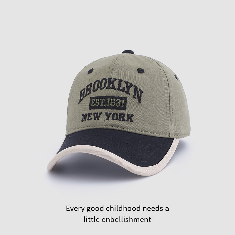 Primavera y otoño ins sombrero de béisbol para niños coreanos sombrero de verano para niñas sombrero de sol para niños casuales sombrero de boca de pato de moda