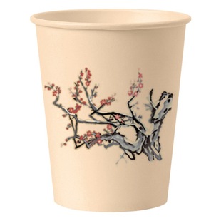 Meilan bamboo chrysanthemum paper cup wholesale thickened plus hard household disposable cup business cup a generation of hair