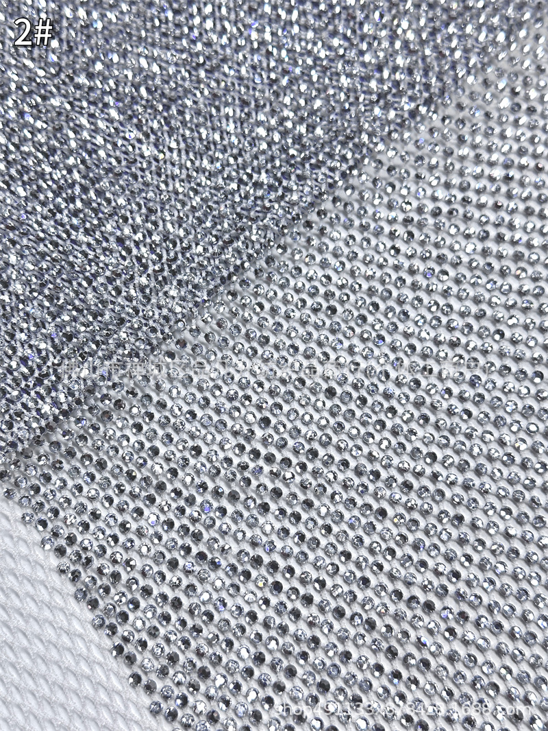 Fábrica de nuevos productos al por mayor Zhongshan 10 imitación de vidrio de diamond tela tela de vestido de baile