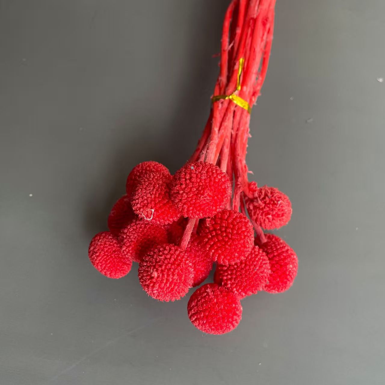 Flores de inmortalidad rojas decoración de boda flores secas de Año Nuevo para dar la bienvenida a los huéspedes frijoles de dragón grasa colgando arroz al por mayor
