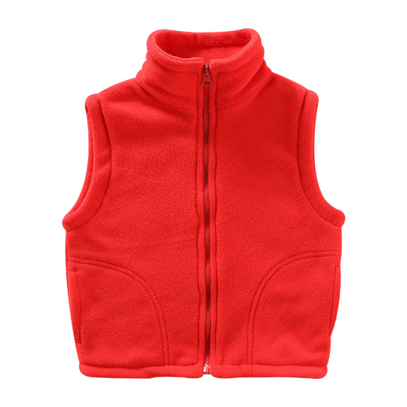 Chaleco de ropa exterior para niños al por mayor ropa de invierno de primavera y otoño niños pequeños medianos y grandes niños y niñas cardigan polar ropa de jardín de infantes chaleco