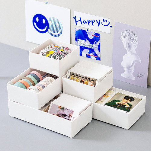 Children's toy card Ultraman card storage box transparent mini peripheral postcard photo sticker storage box
