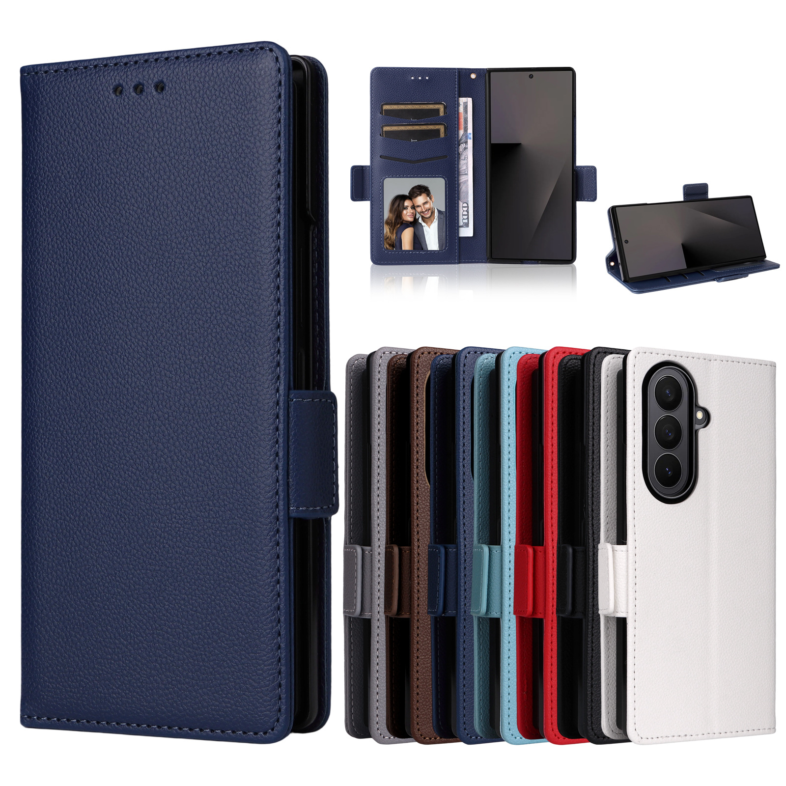 适用三星Z FOLD 7手机皮套折叠7代保护壳4/5/6手机壳翻盖插卡钱包