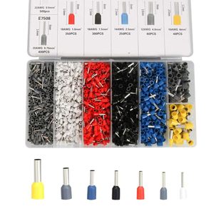 Fidioto 1900Pcs Wire Ferrules Terminal Kit, Awg 22-10 Terminal Connector Wire Insulation