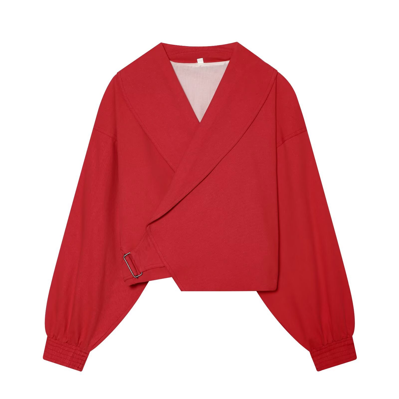 Chaqueta Corta Casual para Mujer de Poliéster, Manga Larga
