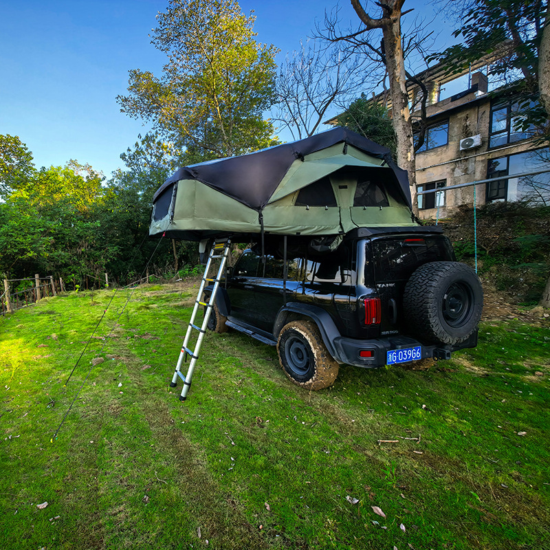 Soft-Top Car Roof Tent with Backrest, One-Touch Storage and Folding, Car-Mounted Camping Gear, Outdoor Rain-Proof Camping Essential
