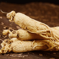 Dried ginseng from Changbai Mountain, sun-dried raw ginseng with full roots, white ginseng—whole stems in original bark, side-strip selections, complete specifications, 500g available.