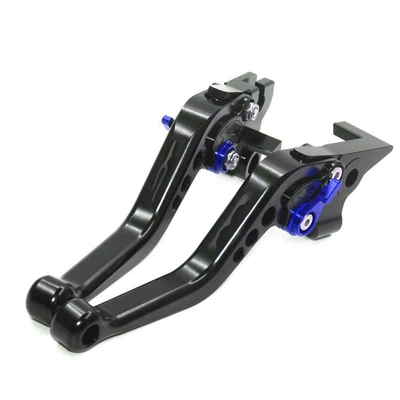 Motorcycle Handle Cover – Enfield Himalayan 400 - black-blue-buckle-short-length-no-logo