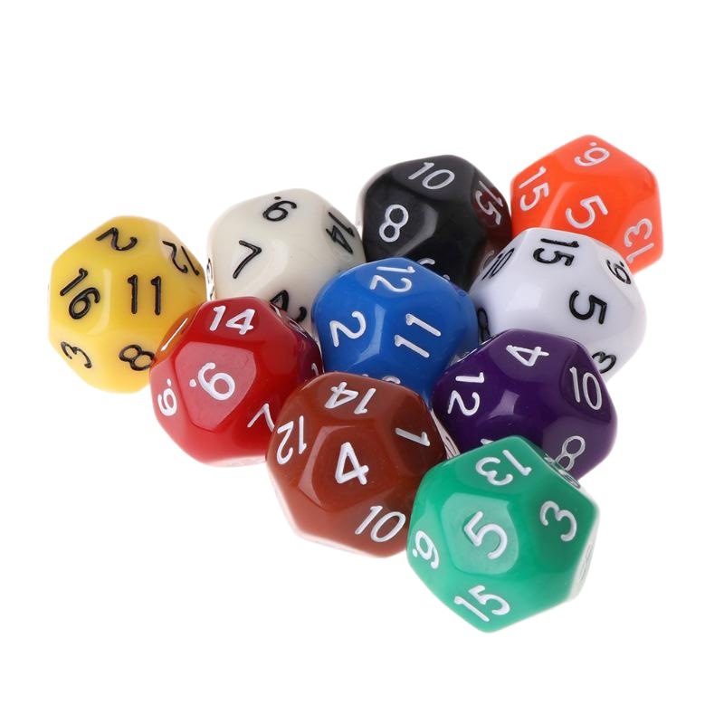 New 16-sided multi-sided dice digital dice toy game counting dice foreign trade cross-border selection