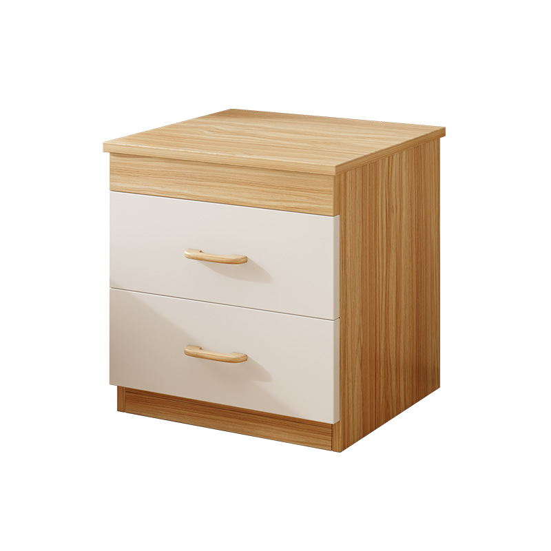 Mesa de cama de madera maciza dormitorio casero al lado de la cama almacenar armario pequeño alquiler de habitaciones estante moderno simple