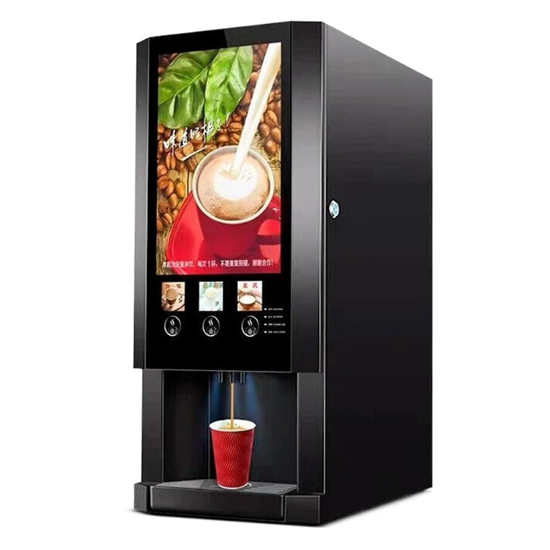 Многофункциональная полностью автоматическая растворимый кофемашина lecon/Lechuang, чай с молоком, напитки, коммерческая офисная универсальная машина для горячих напитков