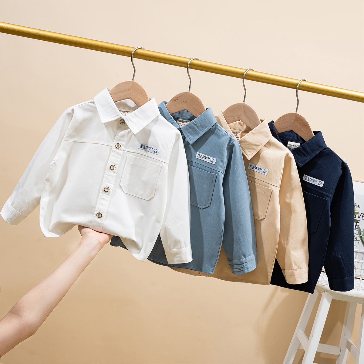 Autumn children's shirt for boys