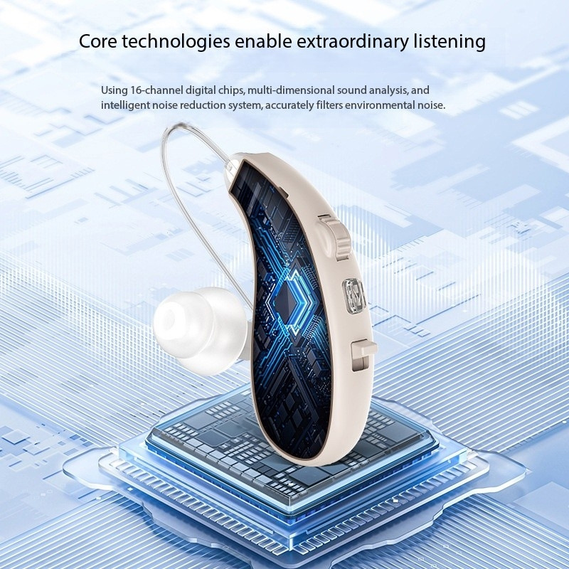 跨境数字助听器老人声音放大器声音辅听器数显充电仓hearing aid|undefined
