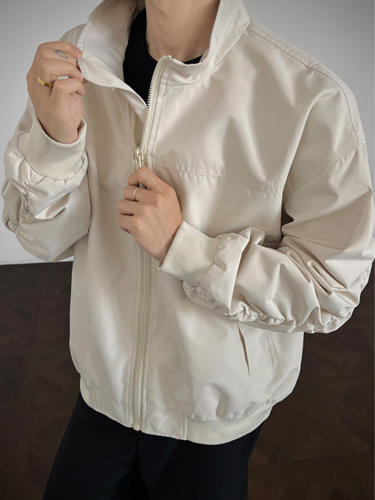 Giacca corta da baseball da esterno GTAL Same Style Three-Proof Workwear Pilot da uomo, primavera/autunno, con colletto alto, ideale per attività all'aperto._voghion.com