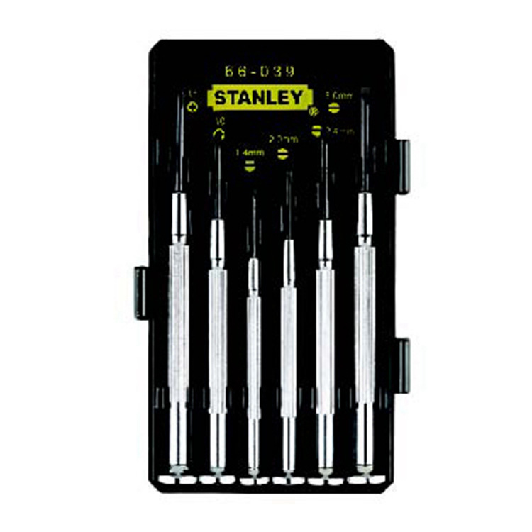 史丹利6件套金属精密螺丝刀钟表螺丝批66-039-23