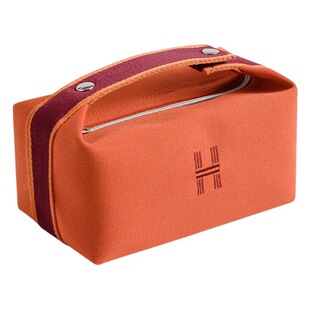 Simple portable wash bag waterproof dustproof travel storage bag Japanese large capacity canvas portable cosmetic bag
