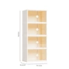 4 high double row cream white