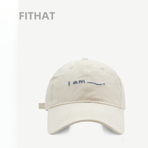 High-quality fashionable letter embroidery baseball cap for men and women, unisex spring sun hat, Korean version couple wide-brim duckbill hat