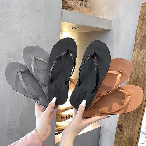 Summer Women's Flip-Flops: Casual Korean-Style Beach Sandals, Anti-Slip INS-Approved Outdoor Fashionable Open-Toe Slides