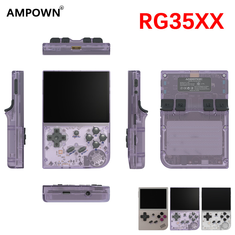 AMPOWN RG35XX升级版周哥开源掌机怀旧PSP街机ps1 ps2掌上游戏机