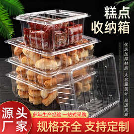 一次性糕点加厚整理箱塑料包装盒分装箱厂家批发大容量包装盒