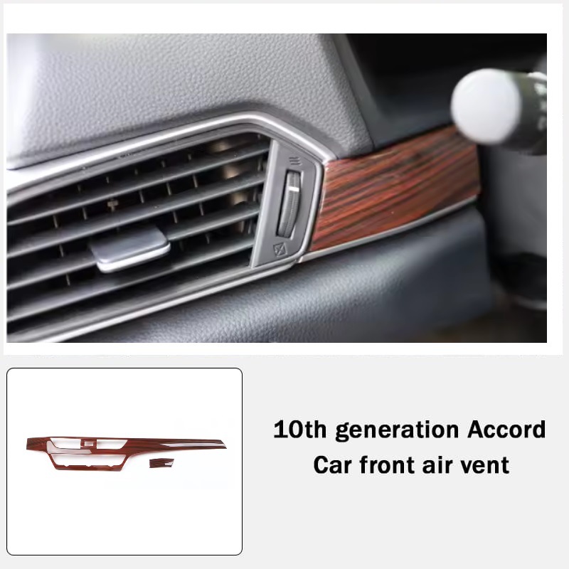 18-22 models, 10th generation Accord interior modification, peach wood grain, 10th Accord dashboard, center console, front air vents