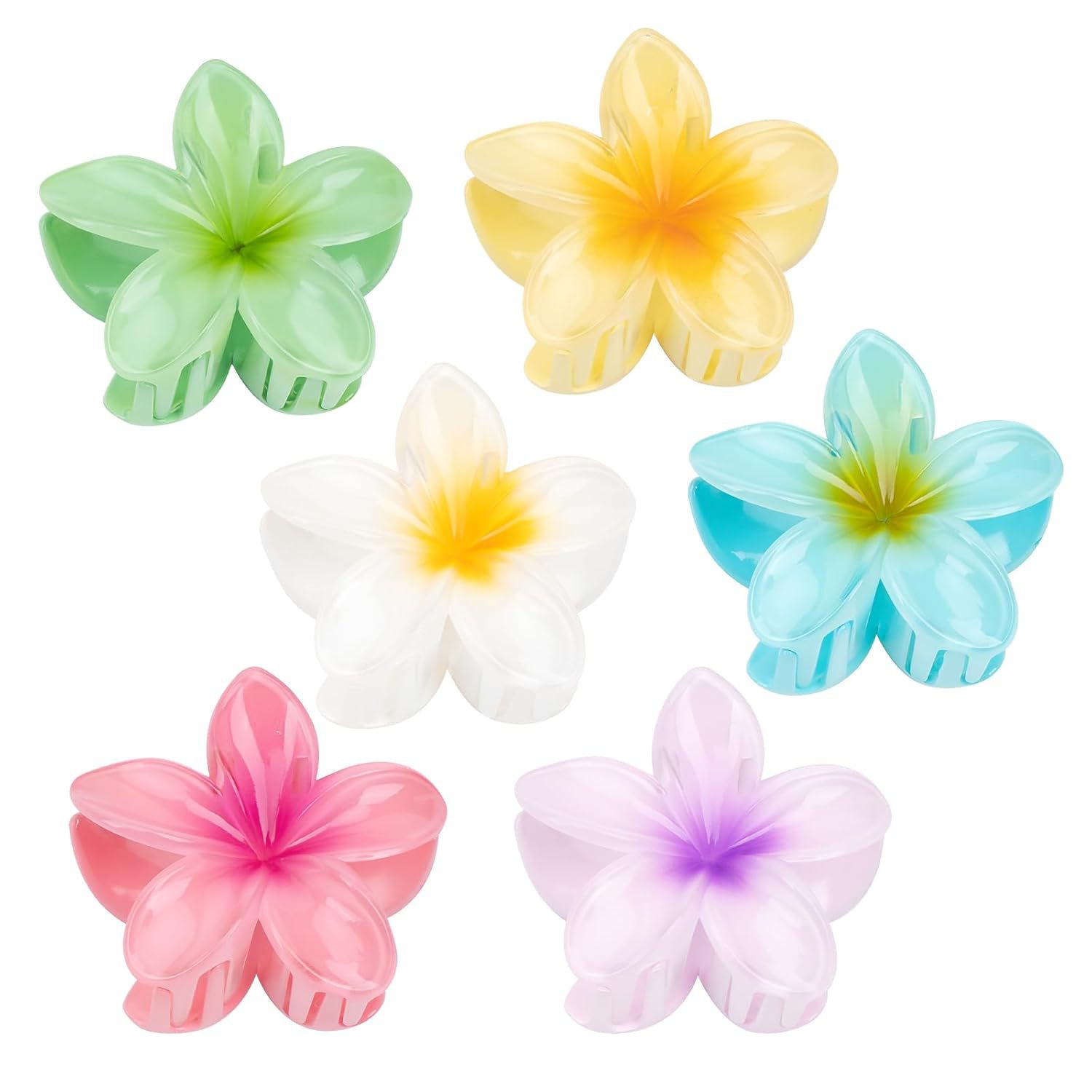 Horquilla de flor de frangipani de color transfronterizo europeo y americano