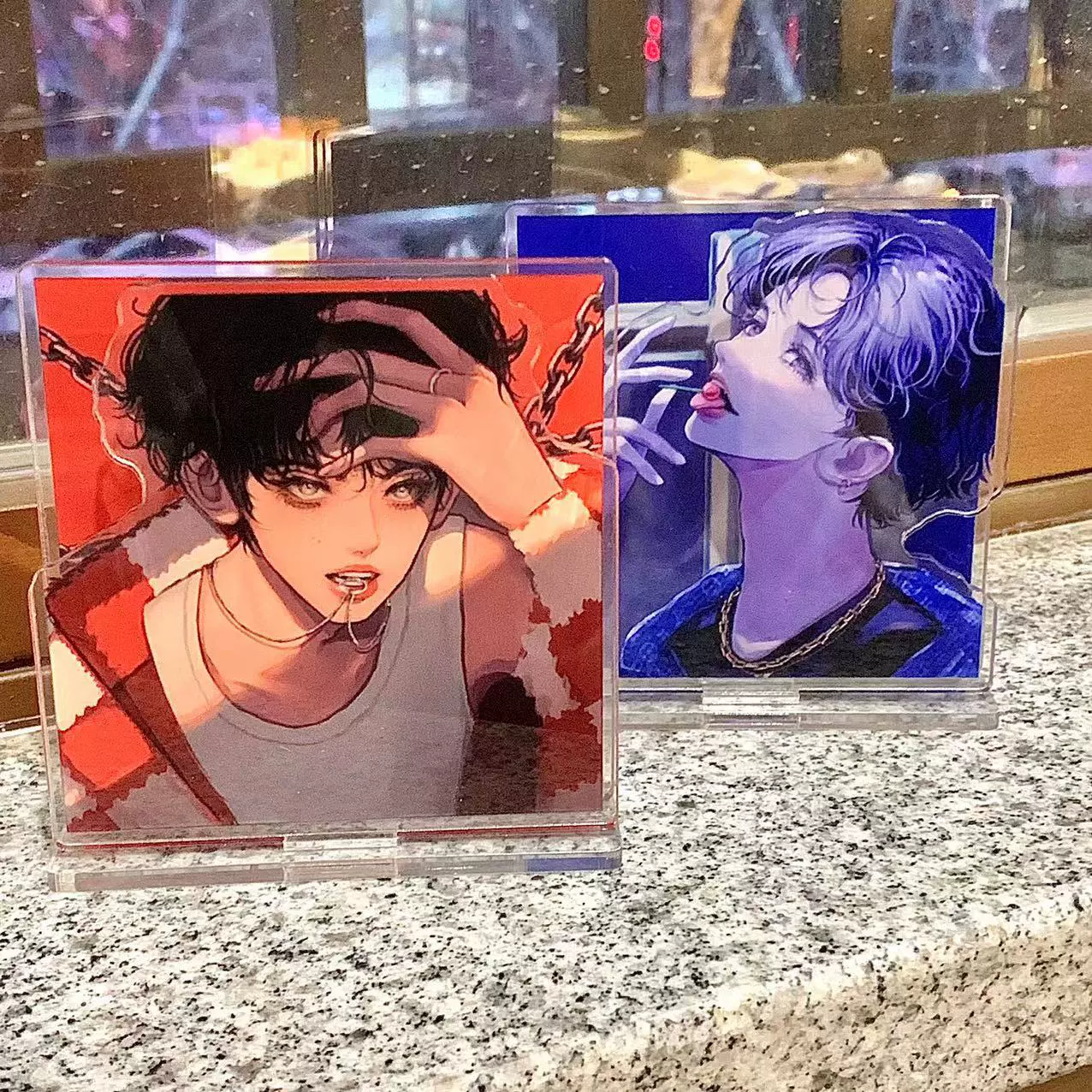 Snake Year Acrylic Key Buckle Customize Anime Creative Couple Game Surrounding Signing Desktop Swing Customization