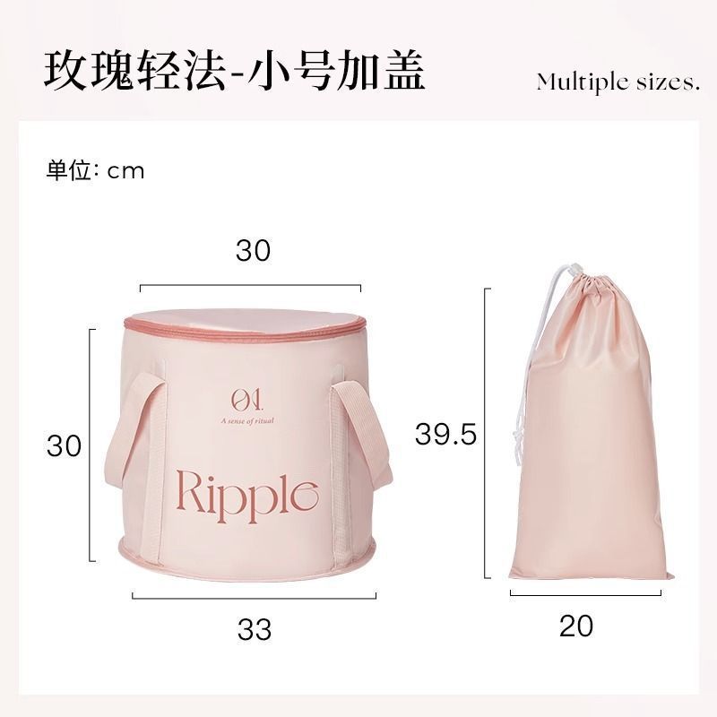 旅行便携式可折叠泡脚桶深桶过小腿宿舍保温桶家用过膝泡脚袋批发|undefined