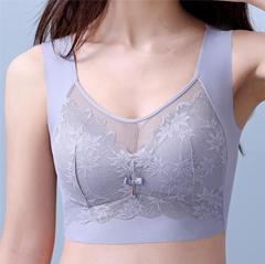 聚拢美背蕾丝裹胸背心无钢圈收副乳防走光大码无痕裹胸文胸高级感