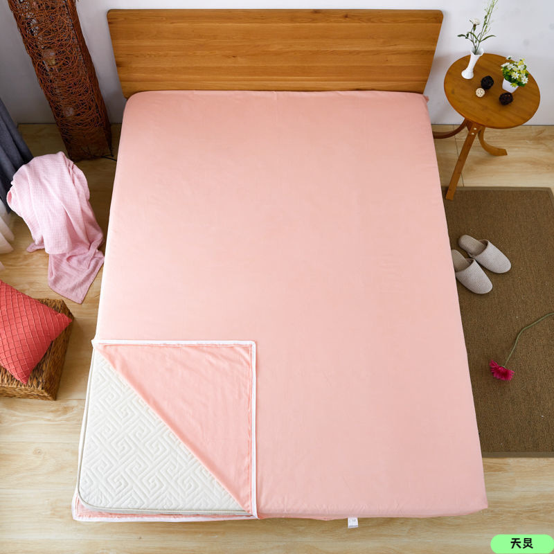 Latex Mattress Cover Protective Cover Bed Sheet 2021 New Six-Sided All-Inclusive Thin Brown Cushion Zipper Type Can Be Shipped on Behalf of Others