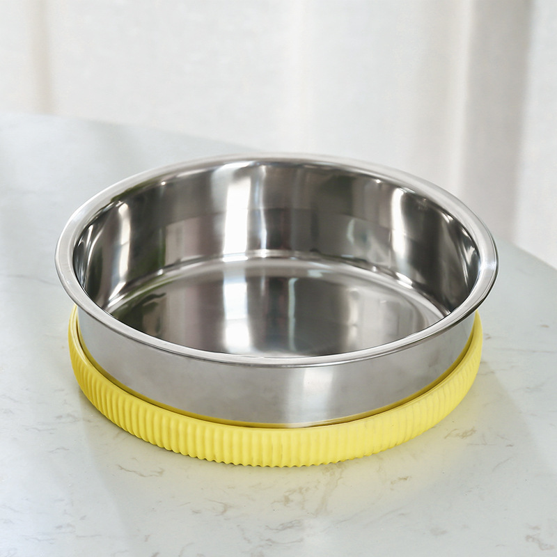 Perro tazón de comida de acero inoxidable tazón de gato protección del cuello tazón de fuente de bebida antideslizante comida para gatos tazón de arroz suministros para mascotas