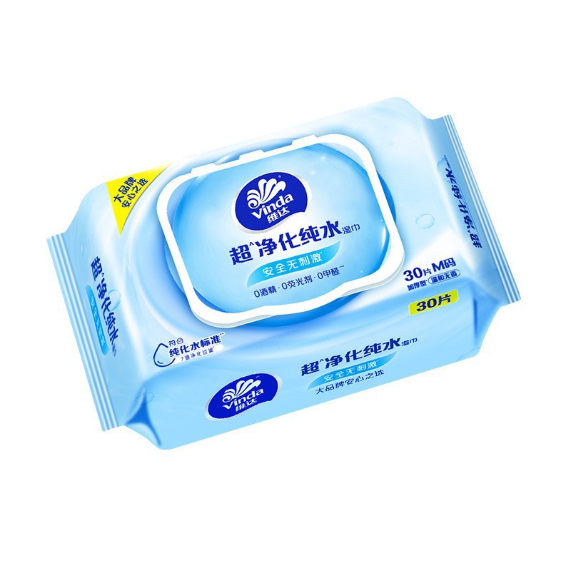 Vinda Pure Water Wet Wipes 30 pieces/pack [M size]