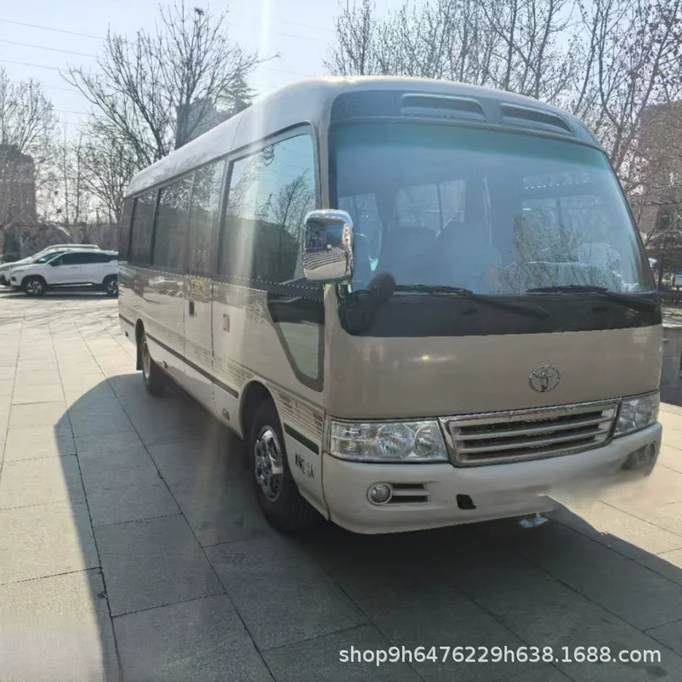 Экспортный подержанный микроавтобус Toyota Coaster, 19-23 места, люкс, для перевозки пассажиров, бизнес-класс, для приема гостей