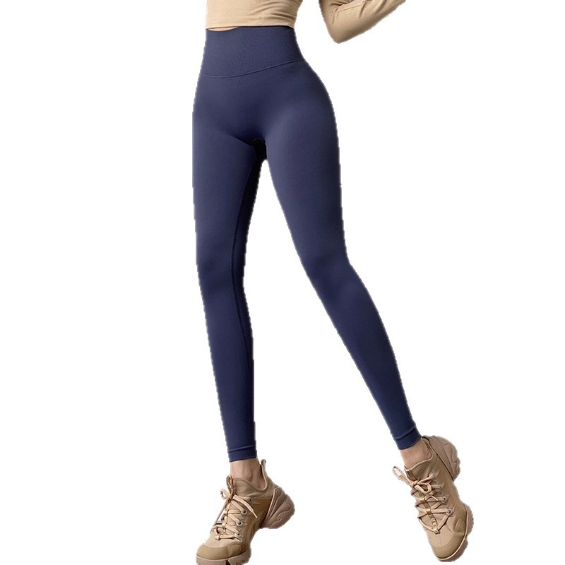 Pantalones de yoga para mujer, ropa deportiva para pilates y yoga, pantalones de fitness de cintura alta con control de abdomen y efecto levanta glúteos, pantalones largos, efecto melocotón.