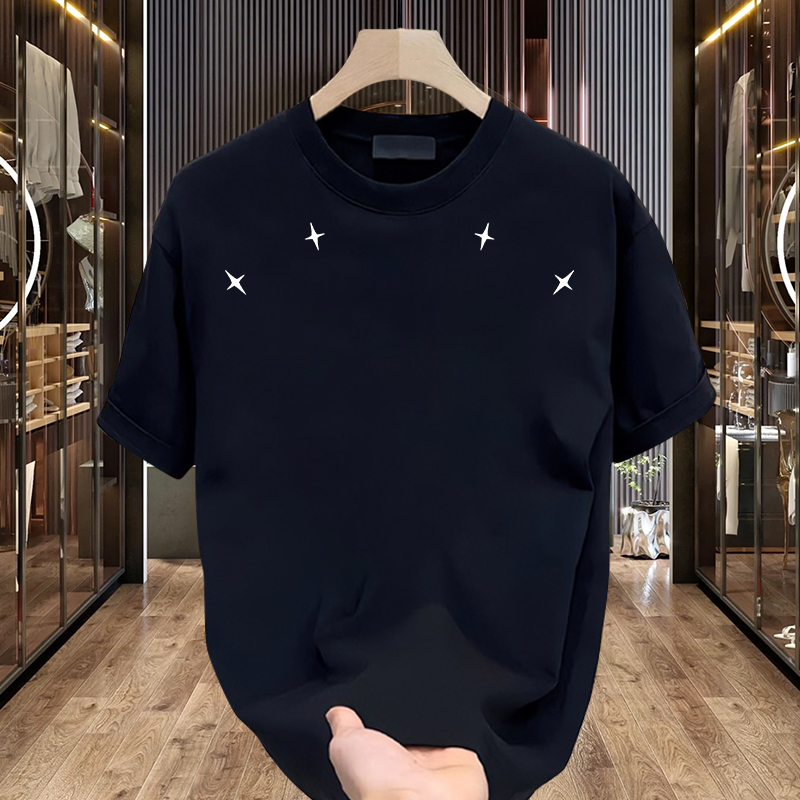 Overseas Order Surplus ~ Brand Foreign Trade Cut Label Clearance American Retro Trendy Brand Cool Short-Sleeve T-Shirt for Men and Women