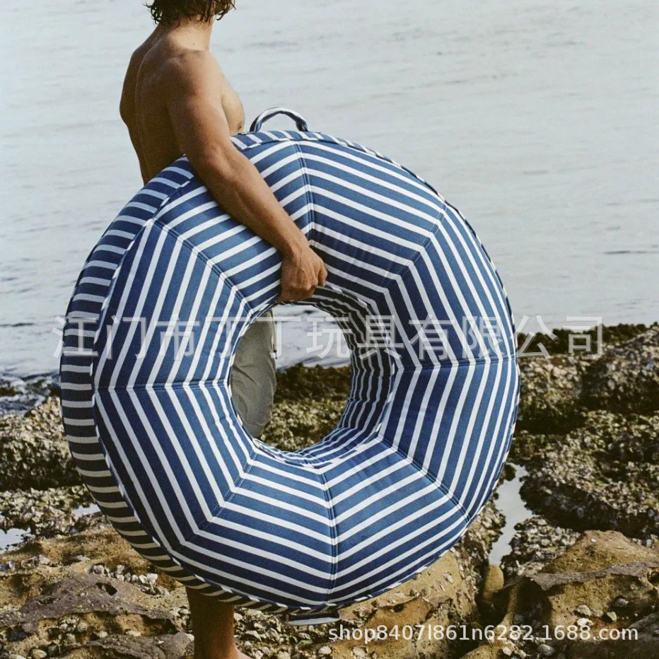 Fábrica directa de cubierta de tela inflable cama flotante de PVC flotante anillo de natación redondo maneja impermeable anillo adulto