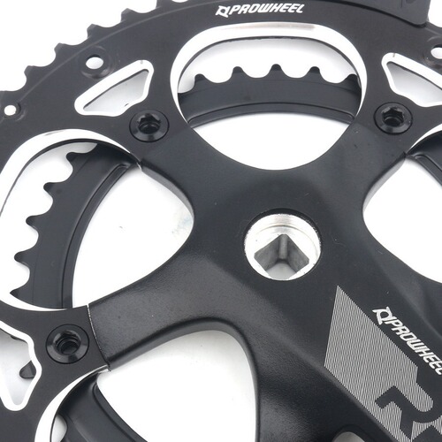 Haomeng proweel square hole crankset crank 130BCD53T 2×10 speed 9 speed RPF road bicycle crankset