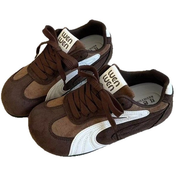2026 verano nuevo color plano ligero de moda versátil estilo de explosión del campus zapatos de entrenamiento de estilo de mujer zapatillas deportivas de suela suave