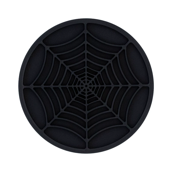 Large Spider Web Coaster Black 10*0.4cm