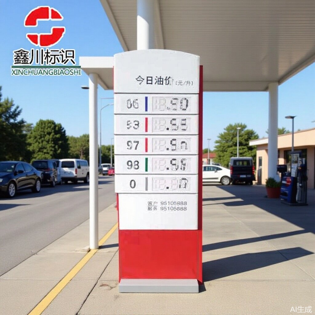 供应中石化今日油价牌 可移动报价指示牌 加油站油品价格立牌