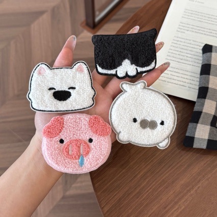Cute cartoon animal hair stickers for girls, seamless forehead bangs stickers, hair tidying magic tape